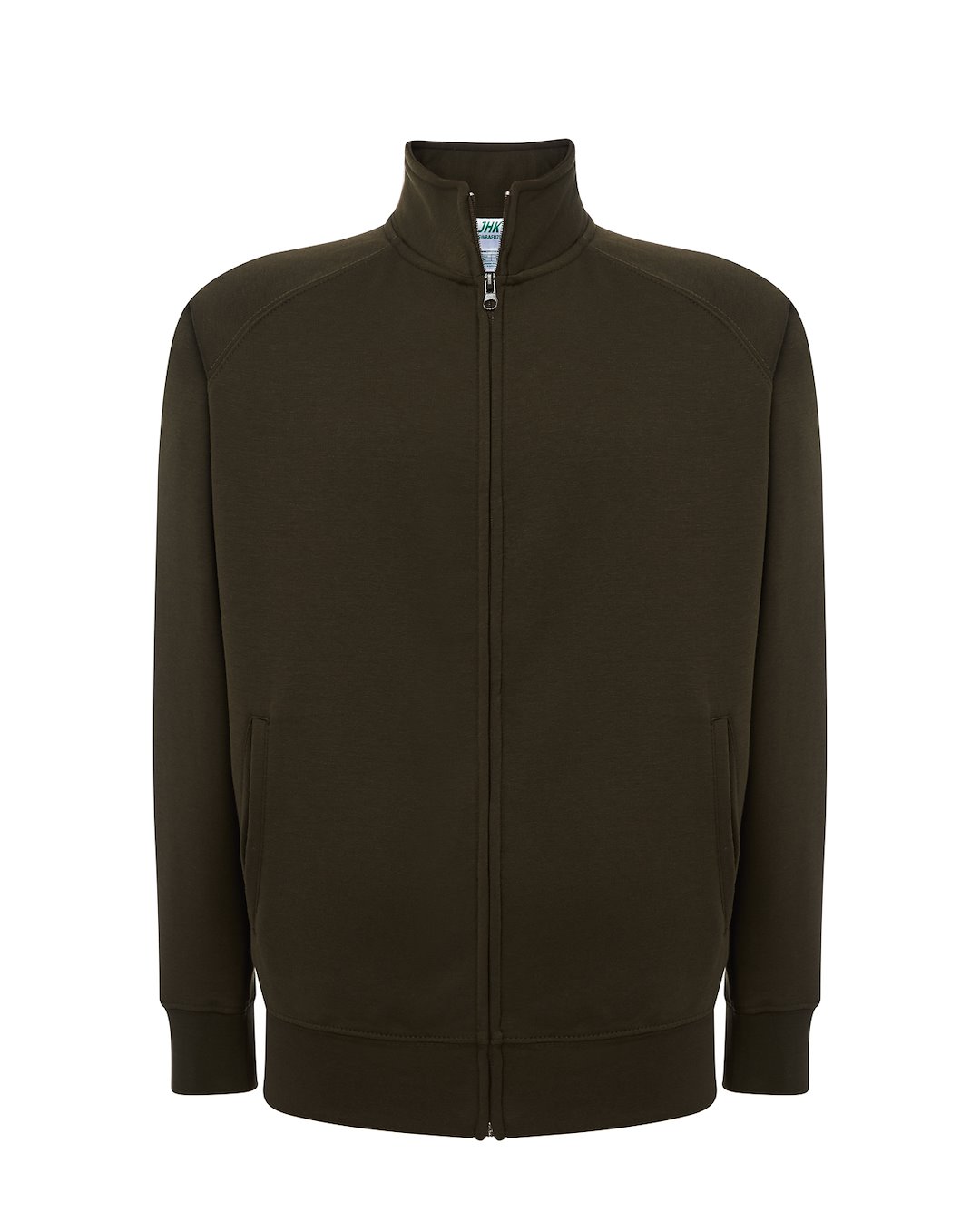Bluza dresowa swra fuzip P140419H khaki