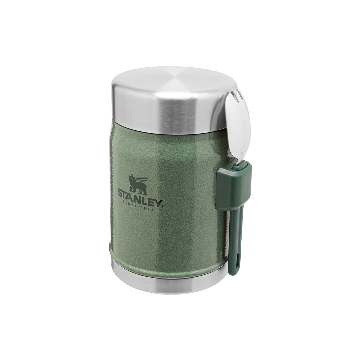 Termos obiadowy ze sztućcem CLASSIC - 0,4 L HAMMERTONE GREEN / Stanley P091163P 2 Termos obiadowy ze sztućcem CLASSIC - 0,4 L HAMMERTONE GREEN / Stanley P091163P
