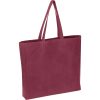 Torba shopper z bawełny z recyklingu i poliestru NINA P180896K bordowy Torba shopper z bawełny z recyklingu i poliestru NINA P180896K bordowy