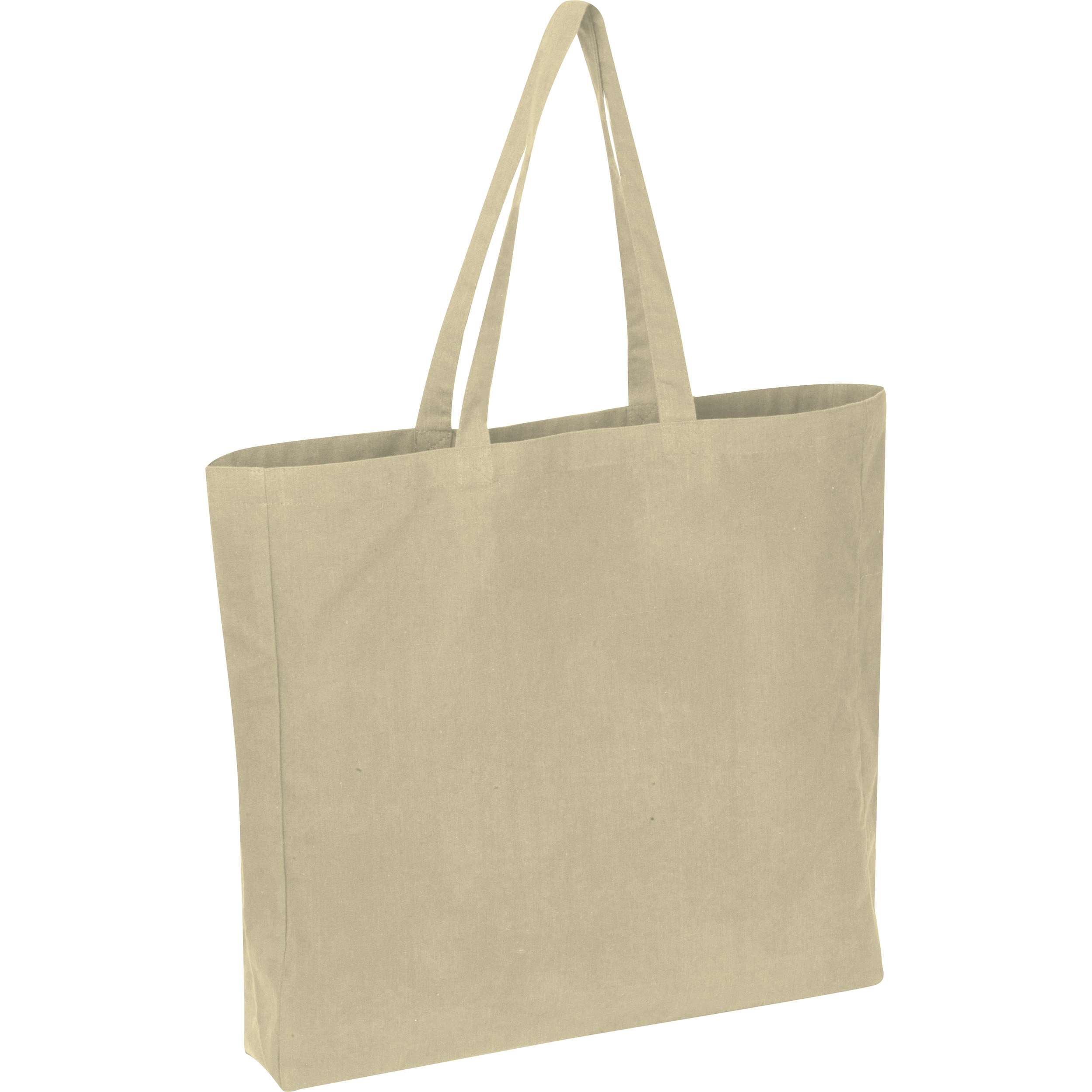 Torba shopper z bawełny z recyklingu i poliestru NINA P180896K beżowy Torba shopper z bawełny z recyklingu i poliestru NINA P180896K beżowy