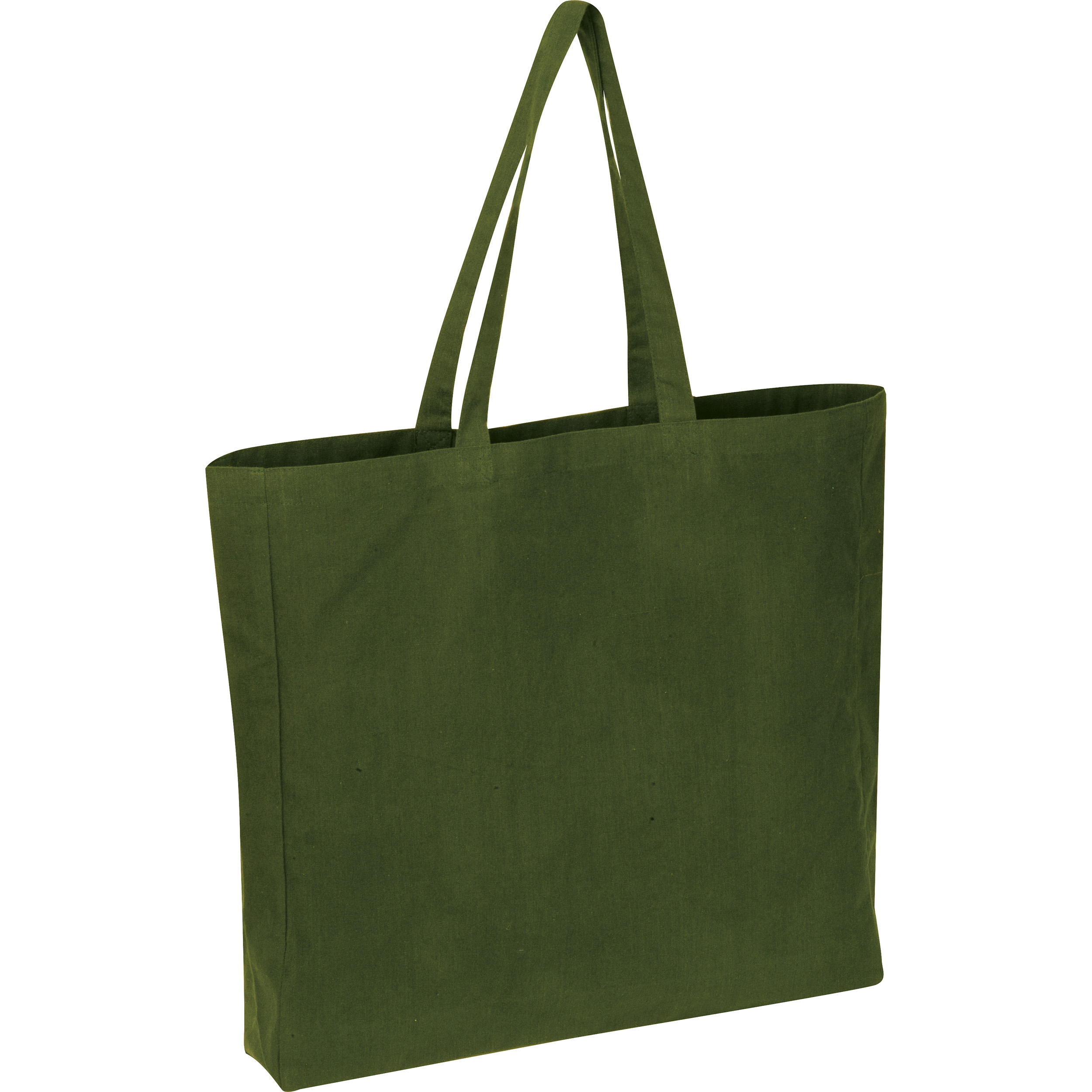 Torba shopper z bawełny z recyklingu i poliestru NINA P180896K khaki Torba shopper z bawełny z recyklingu i poliestru NINA P180896K khaki