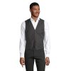 MAX MEN WAISTCOAT P184397O anthracite melanged