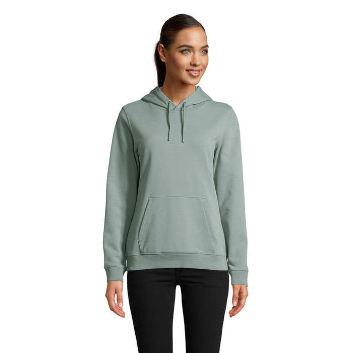 NICHOLAS WOMEN HOODED SWEAT P184892O dusty green NICHOLAS WOMEN HOODED SWEAT P184892O dusty green