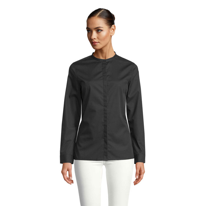 BART WOMEN MAO COLLAR SHIRT P185127O deep black BART WOMEN MAO COLLAR SHIRT P185127O deep black