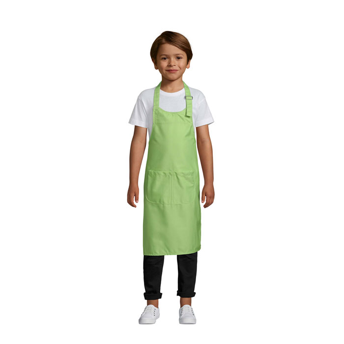 GALA KIDS APRON WITH POCKET P185812O apple green