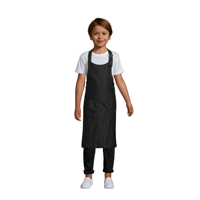 GALA KIDS APRON WITH POCKET P185812O czarny