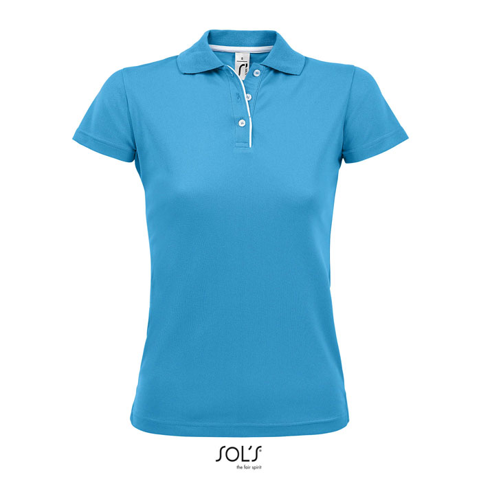 PERFORMER WOMEN SPORTS POLO P185859O aqua PERFORMER WOMEN SPORTS POLO P185859O aqua
