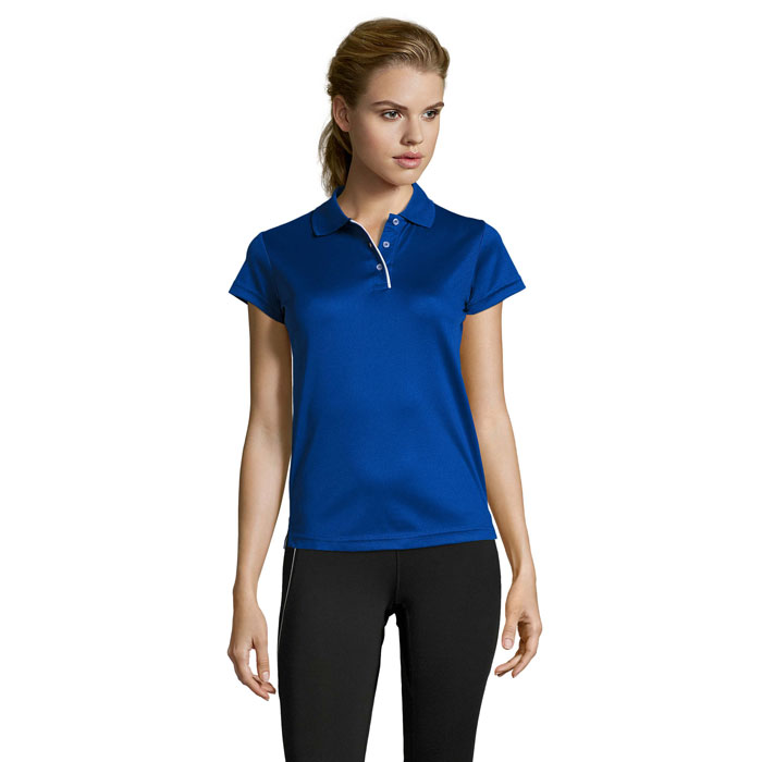 PERFORMER WOMEN SPORTS POLO P185859O niebieski PERFORMER WOMEN SPORTS POLO P185859O niebieski