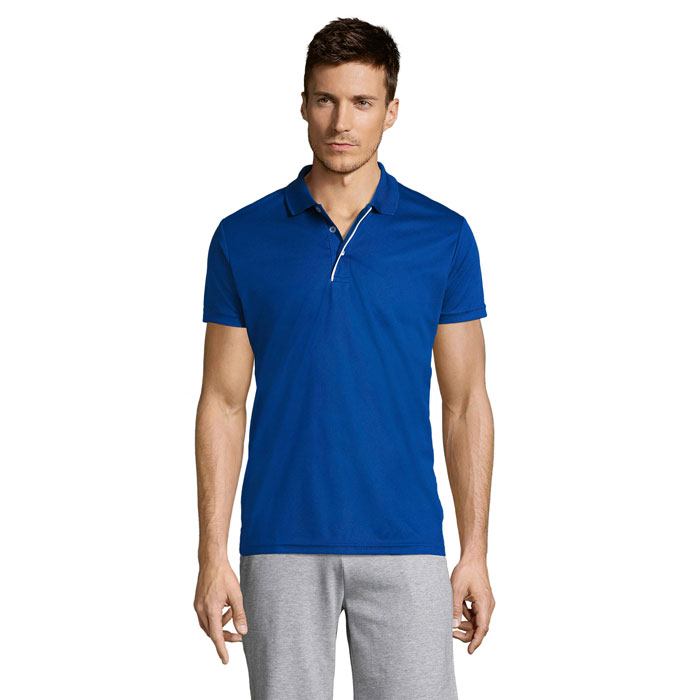 PERFORMER MEN SPORT POLO P185901O niebieski