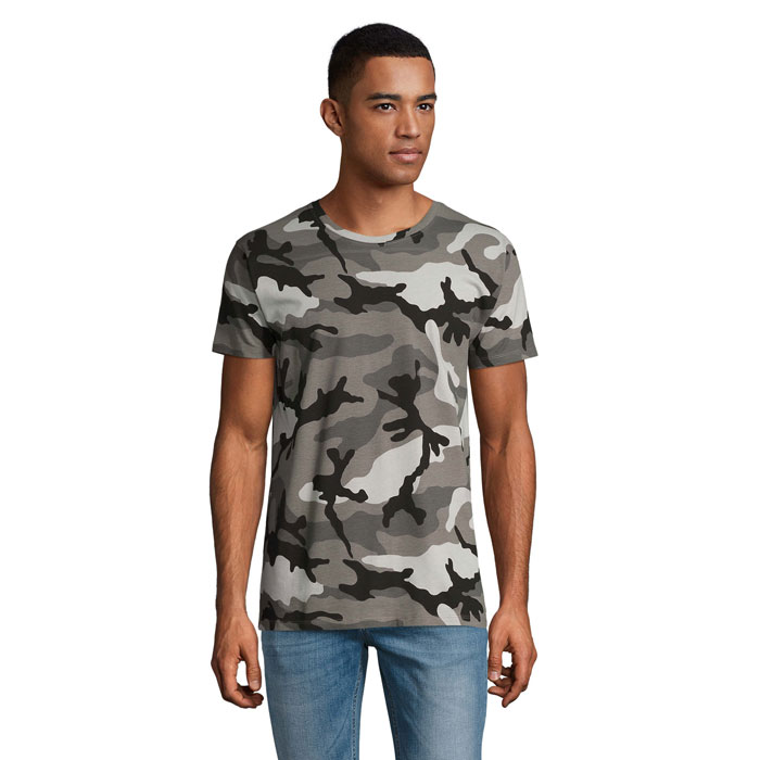 CAMO MEN T-SHIRT 150 P185992O grey camo CAMO MEN T-SHIRT 150 P185992O grey camo