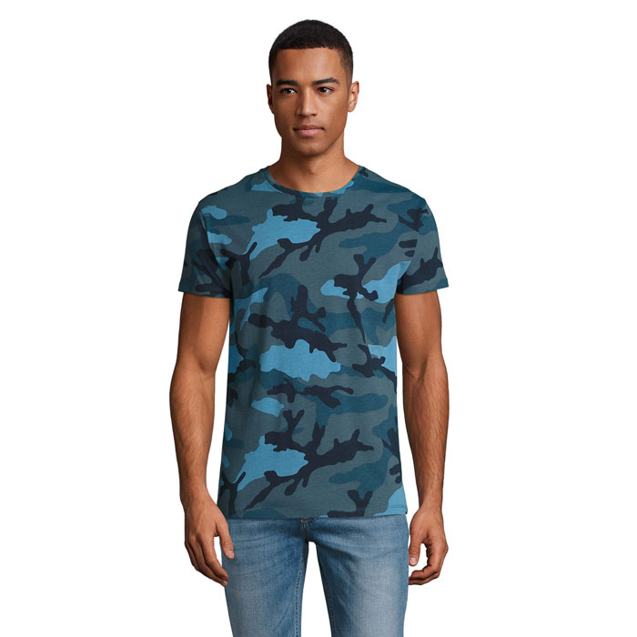 CAMO MEN T-SHIRT 150 P185992O blue camo CAMO MEN T-SHIRT 150 P185992O blue camo