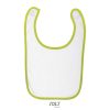 BABIB BABY BIB P186044O white / apple green