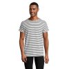 MILES Męski T-shirt 150g P186094O biały / navy