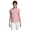 MILES Damski T-shirt150g P186106O blanco / rojo MILES Damski T-shirt150g P186106O blanco / rojo