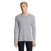 MARINE MEN STRIPED T-SHIRT P186138O biały / navy MARINE MEN STRIPED T-SHIRT P186138O biały / navy