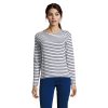 MARINE WOMEN STRIPE T-SHIRT P186150O biały / navy