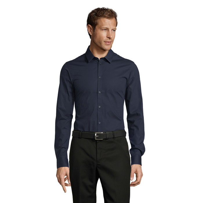 BLAKE MEN STRETCH SHIRT P186232O dark blue