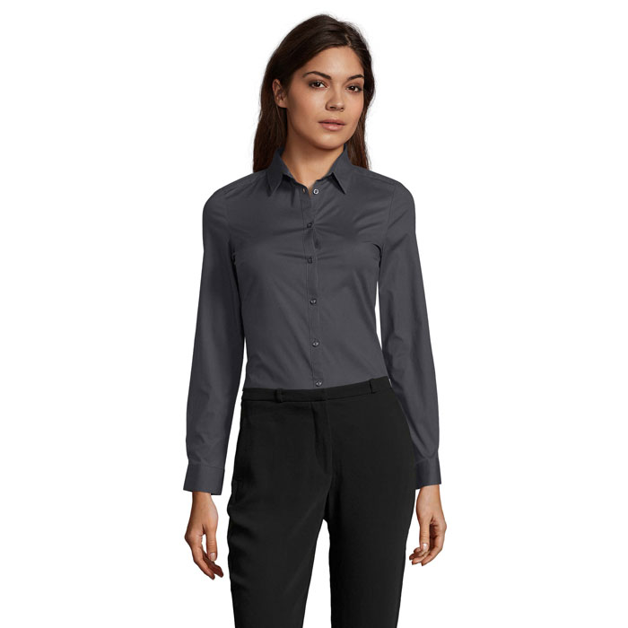 BLAKE WOMEN STRETCH SHIRT P186262O titanium grey BLAKE WOMEN STRETCH SHIRT P186262O titanium grey
