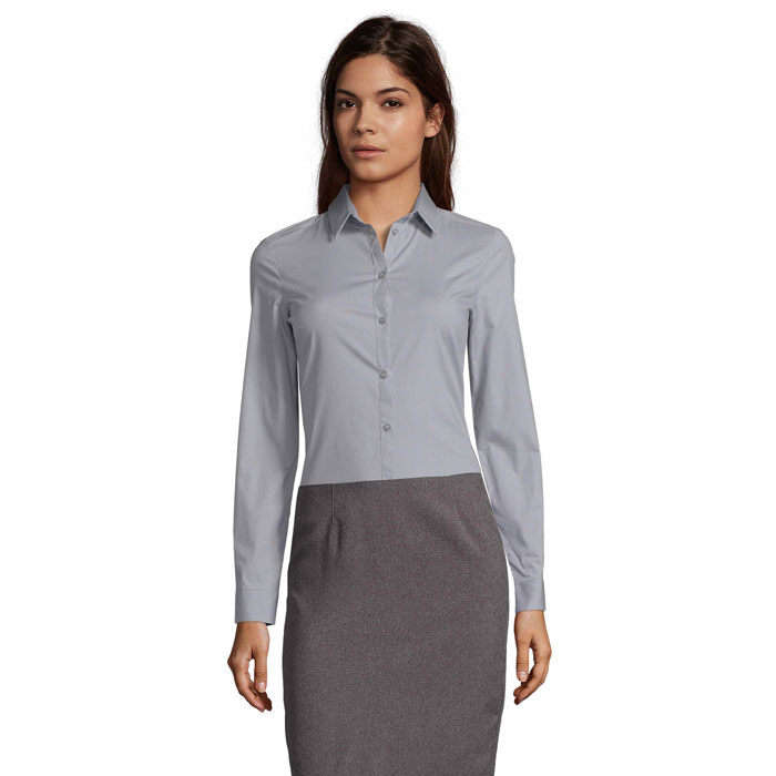 BLAKE WOMEN STRETCH SHIRT P186262O pearl grey BLAKE WOMEN STRETCH SHIRT P186262O pearl grey