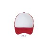 BUBBLE CAP POLYESTER P186419O blanco / rojo