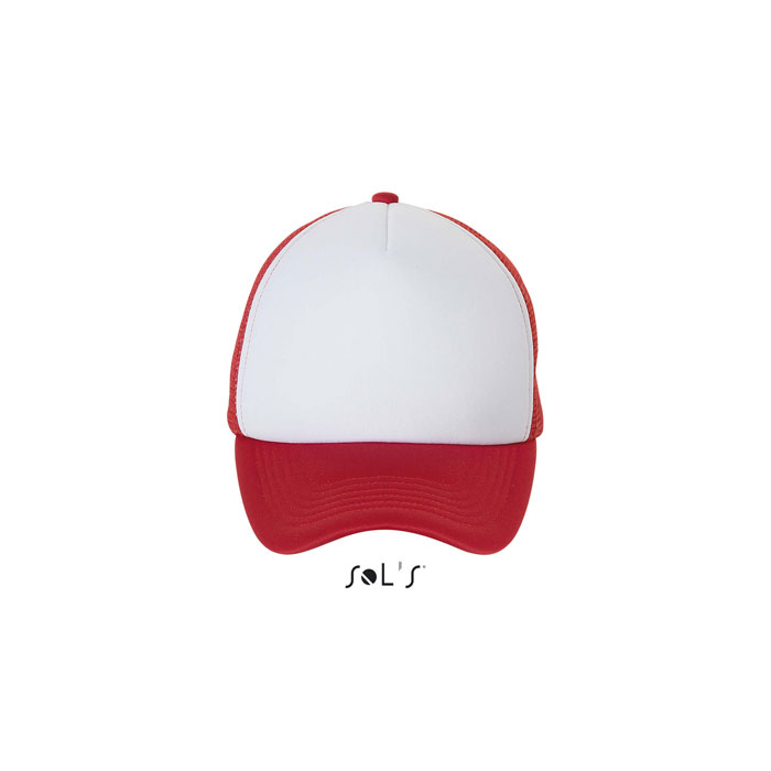 BUBBLE CAP POLYESTER P186419O blanco / rojo