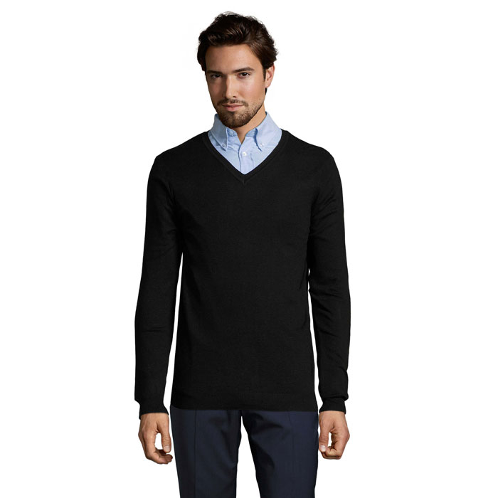 GLORY MEN V-NECK SWEATER P186520O MI-S01710-W