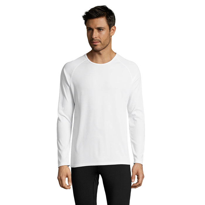 SPORTY LSL MEN T-SHIRT P186597O bialy SPORTY LSL MEN T-SHIRT P186597O bialy