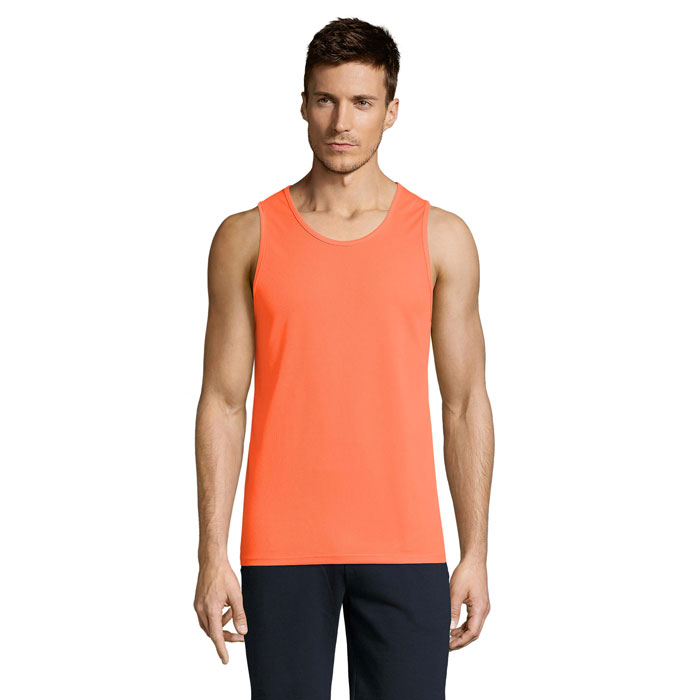 SPORTY TT MEN TANK TOP P186645O neonowy pomarańczowy