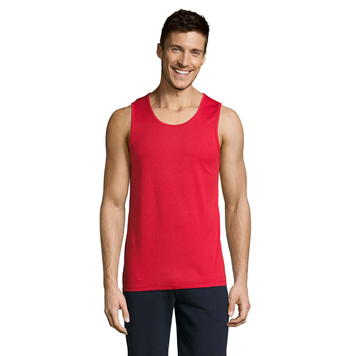 SPORTY TT MEN TANK TOP P186645O czerwony