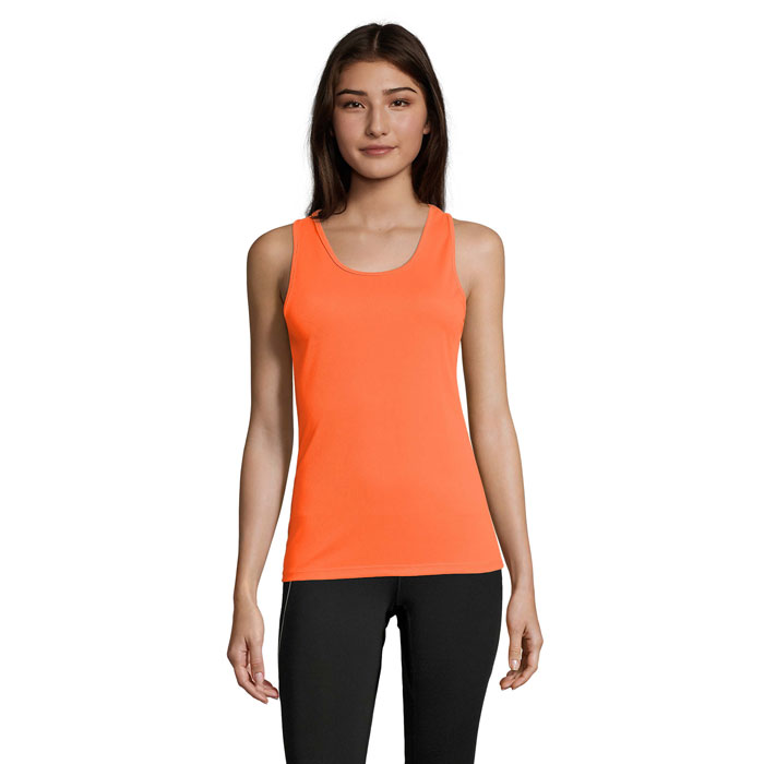 SPORTY TT WOMEN TANK TOP P186923O neonowy pomarańczowy SPORTY TT WOMEN TANK TOP P186923O neonowy pomarańczowy
