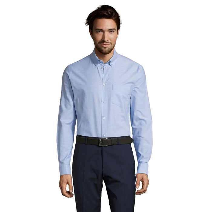 BOSTON FIT OXFORD MEN SHIRT P187151O blekitny BOSTON FIT OXFORD MEN SHIRT P187151O blekitny