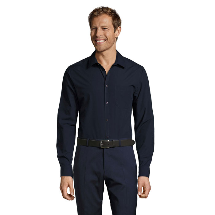 BALTIMORE FIT POPLIN SHIRT P187163O dark blue
