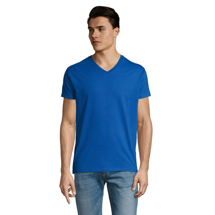 IMPERIAL Męski V T-shirt -WH-3XL P187217O niebieski