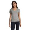 IMPERIAL WOMEN V T-shirt P187253O szary melanż