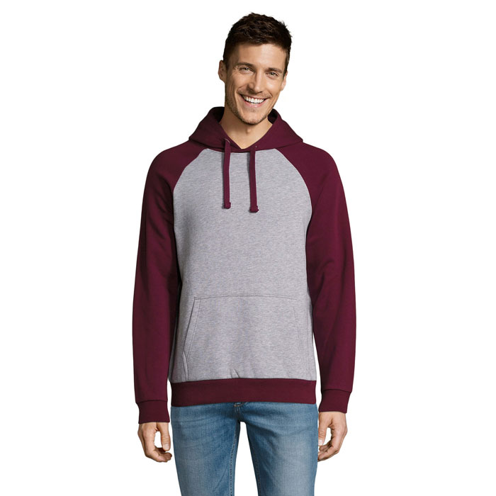 SEATTLE UNISEX SWEAT 280 P187424O grey melange / burgundy SEATTLE UNISEX SWEAT 280 P187424O grey melange / burgundy
