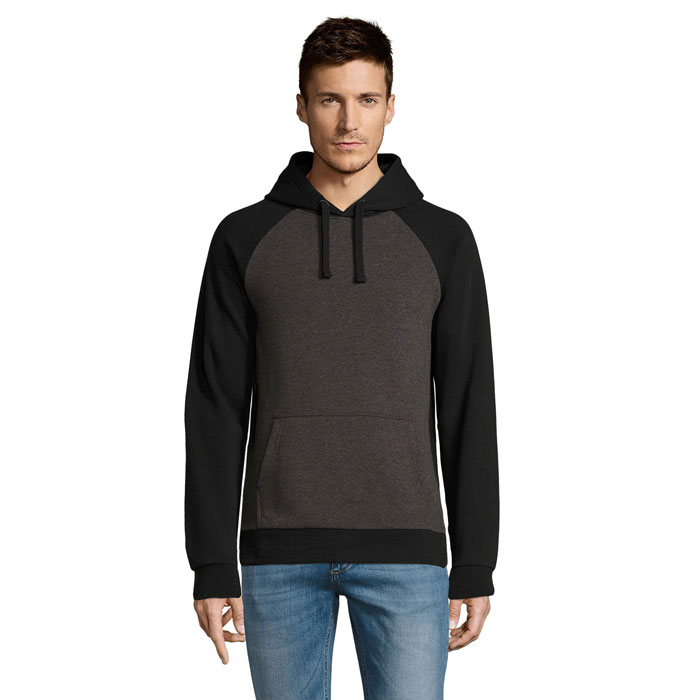 SEATTLE UNISEX SWEAT 280 P187424O charcoal melange / black SEATTLE UNISEX SWEAT 280 P187424O charcoal melange / black