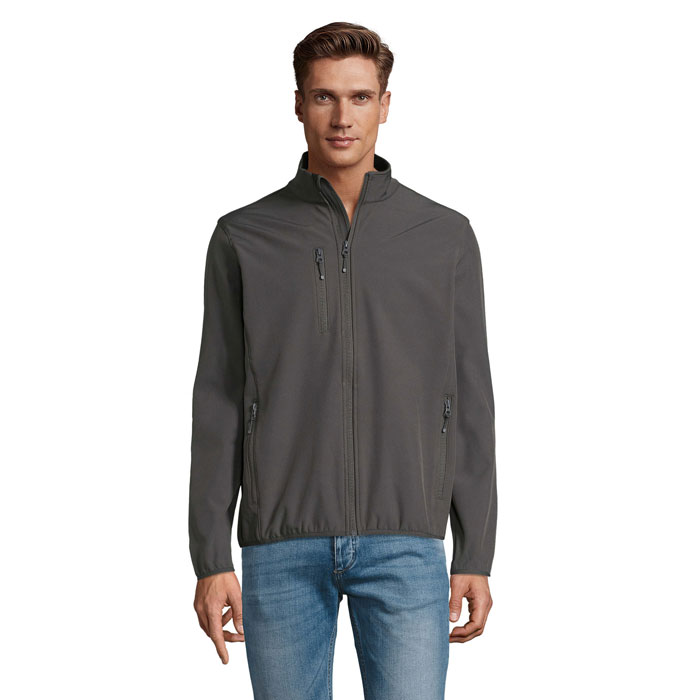 RADIAN MEN SOFTSHELL P187445O szarość węgla drzewnego RADIAN MEN SOFTSHELL P187445O szarość węgla drzewnego