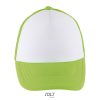 BUBBLE KIDS 5 PANEL CAP P187475O white / neon green