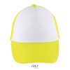 BUBBLE KIDS 5 PANEL CAP P187475O white / neon yellow