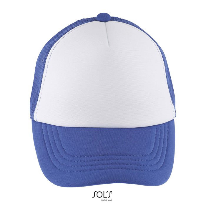 BUBBLE KIDS 5 PANEL CAP P187475O biały / royal blue