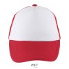 BUBBLE KIDS 5 PANEL CAP P187475O blanco / rojo