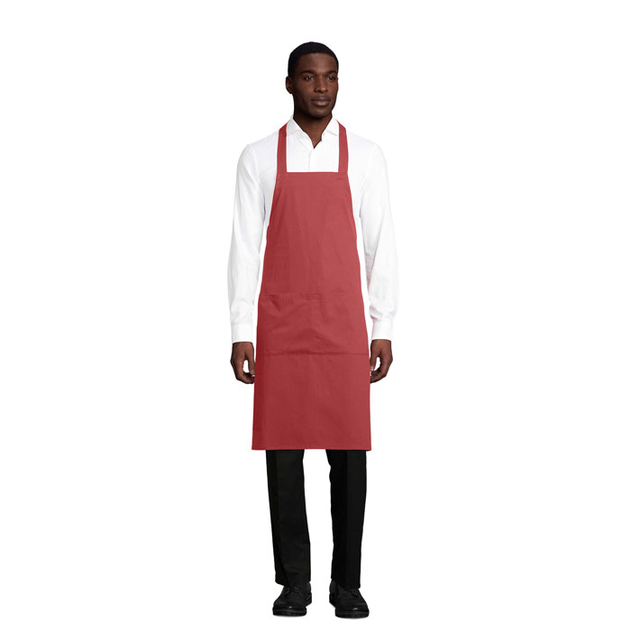GAMMA APRON W/POCKETS 240g P187658O ancient pink