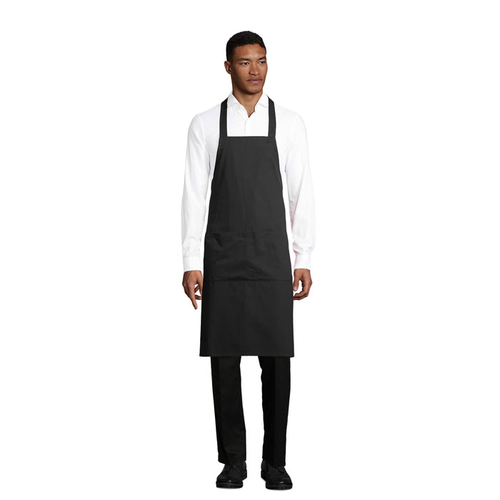 GAMMA APRON W/POCKETS 240g P187658O czarny