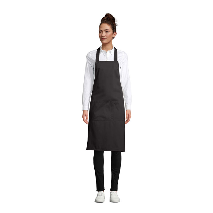 GAMMA APRON W/POCKETS 240g P187658O ciemny szary