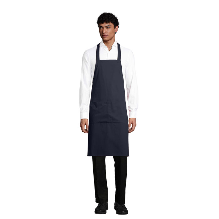 GAMMA APRON W/POCKETS 240g P187658O granatowy