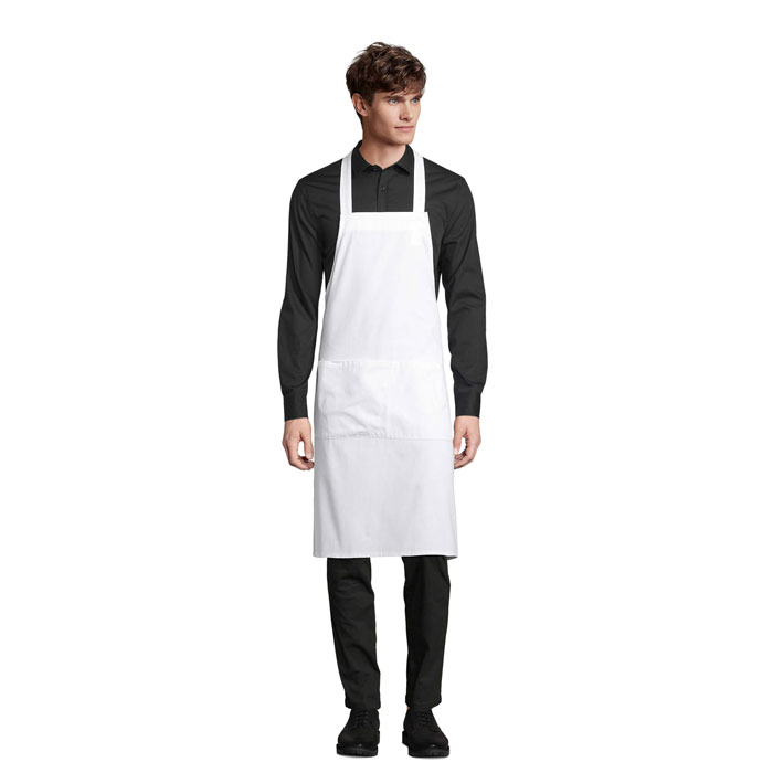 GAMMA APRON W/POCKETS 240g P187658O MI-S03569-W