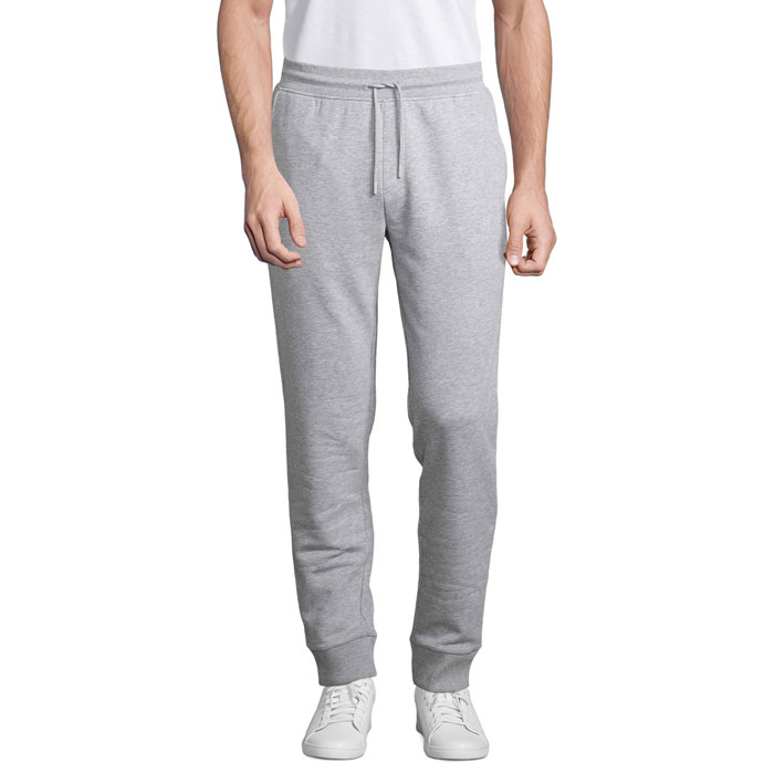 JET MEN JOGGING PANTS P187668O szary melanż