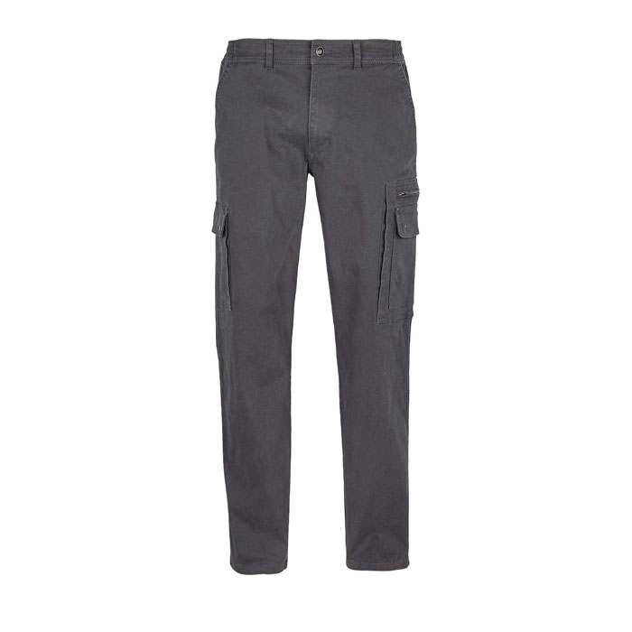 DOCKER MEN STRETCH TROUSERS P187819O ciemny szary DOCKER MEN STRETCH TROUSERS P187819O ciemny szary