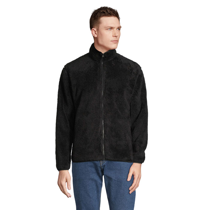 FINCH UNISEX ZIP FLEECE P188366O czarny