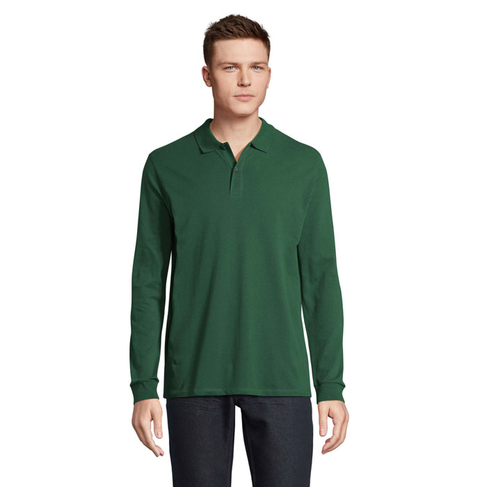 PLANET LSL POLO ORGANIC P188516O ciemno / zielony